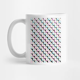 Blue and pink pattern drawing art Mug